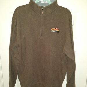 Peter Millar 1/4 Zip Cotton Pullover Sweater Men's sz Large BNSF Logo